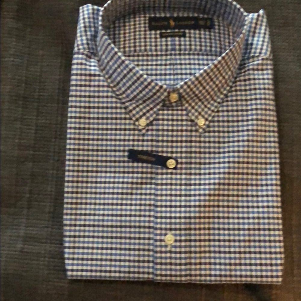 Polo Ralph Lauren Shirt Blue Grey Black White 2XLT